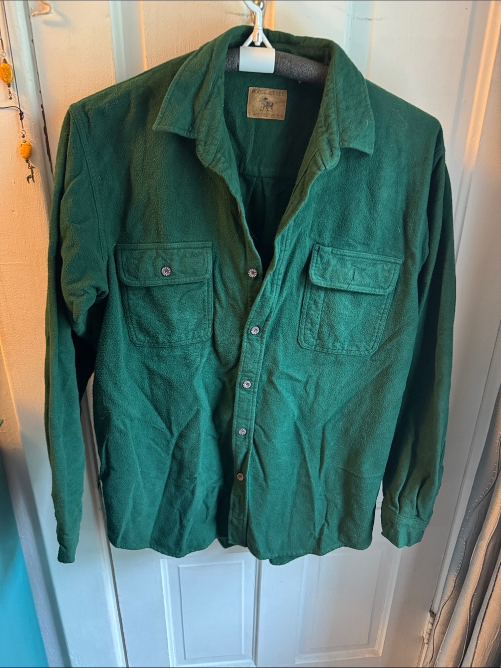 Men's XL-T Moose Creek Green Heavy Flannel Shirt-Jacket